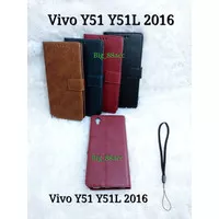 Leather Case Flip Cover Vivo Y51 Y51L wallet Casing