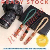 Nylon Hand Strap Pendek Tali Kamera Canon Nikon Sony Fujifilm Olympus