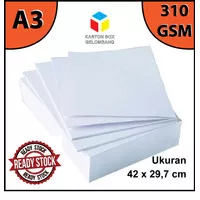 Kertas Art Carton 310 GSM / Kertas Art Karton 310 GR A3 29,7 x 42 cm