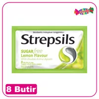 STREPSILS SUGAR FREE ( LEMON ) 8 BUTIR