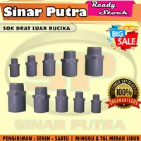 SOK DRAT LUAR RUCIKA 1 X 1/2 INCH AW - SAMBUNGAN PIPA PVC