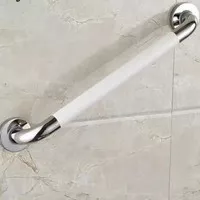 grab bar putih stainless 60 cm pegangan kamar mandi toilet anti slip