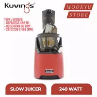 KUVINGS Slow Juicer EVO820 | EVO 820 | Masticating Juicer 400 ml