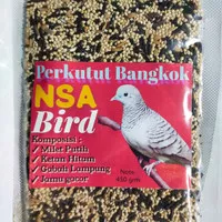 Perkutut Bangkok pakan burung harian plus extra jamu
