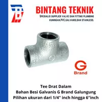 Tee Besi Galvanis 1/2" inch G Brand Galungung