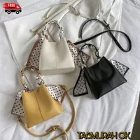 TAS SELEMPANG SERUT POLOS MINI WANITA KULIT KOREA IMPORT HANDBAG SALE