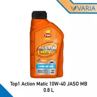 Oli Mesin Motor Top 1 Action Matic 10W 40 JASO MB API SJ 0.8 L 800 ml
