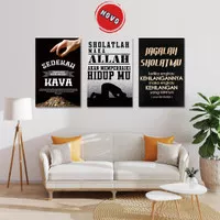 Quotes Islami Dekorasi Hiasan Dinding Walldecor Poster Kayu 20x30cm