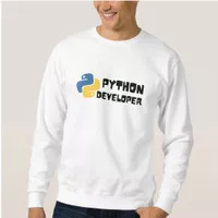 Sweater Unisex Cotton Fleece Programmer Python Developer