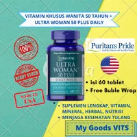 Puritan Pride Vitamin Suplemen Ultra Woman 50 PLUS isi 60 Tablet