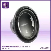 Subwoofer Mobil Venom VX12D Diablo Sub 12 Inch Subwoofer Pasif HITAM