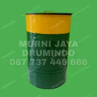 Tong sampah / drum sampah / drum besi bekas plus tutup 50 liter