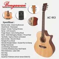 GITAR AKUSTIK BENGAWAN AC913 ORIGINAL