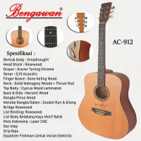 GITAR AKUSTIK ELEKTRIK BENGAWAN ORIGINAL AC912