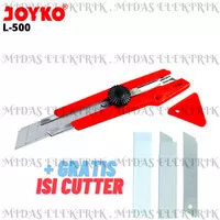 Cutter Pemotong Joyko L-500 L500 Free Gratis 1 Tube Cutter Blade L-150