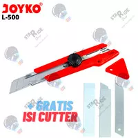Cutter Pemotong Joyko L-500 Free Gratis Tube Isi 5 Cutter Blade L-150