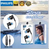 HEADSET HANDSFREE PHILIPS AT-192 BASS+ AT192 STEREO EARPHONE