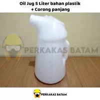 Plastic Oil Jug 5 Liter Tempat Oli Besar Oil Measuring Jug Botol Oli