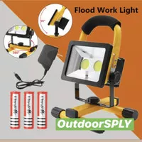 30W COB LED Flood Light Rechargeable Portable Lampu Sorot Baterai