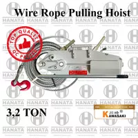 Kawasaki Wire Rope Pulling Hoist 3.2 T x 20 M (GARANSI 1 TAHUN)