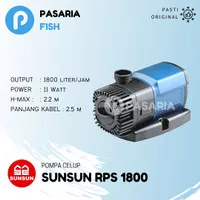 Pompa Celup kolam air ikan SUNSUN Submersible Pump RPS 1800 RPS1800