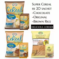 Super Cereal isi 20 Sachet Original/Coklat/Brown rice Sereal Singapore