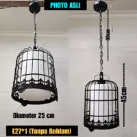 Lampu Gantung Cage of Bird Dekorasi Teras Rumah