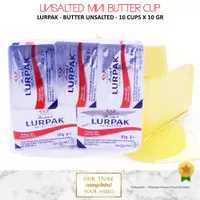 LURPAK UNSALTED BUTTER MINI LURPAK MENTEGA TAWAR MINI CUP 10 CUP 10 GR