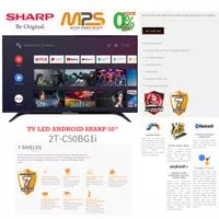 TV LED Android Digital Sharp 50 - 2T-C50BG1i - GARANSI RESMI SHARP