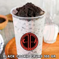 black cookies crumble crumb 100gr remahan biskuit