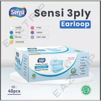 Sensi 3ply Earloop 40pcs Original / Masker Medis Sensi / Masker Sensi
