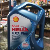 Oli Shell Helix HX7 Plus 5w 40 1 galon oli mobil bensin & diesel HX 7