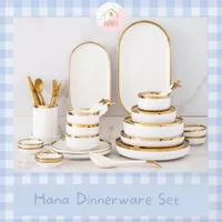 Hana Dinnerware set 4 orang / piring makan set