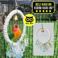 AYUNAN CINCIN BURUNG MAINAN LOVEBIRD TANGKRINGAN NURI PARKIT LOVE BIRD