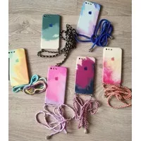 Casing Oppo F5 F5 Youth F7 F1S A59 Sling Lanyard Watercolor Cat Air