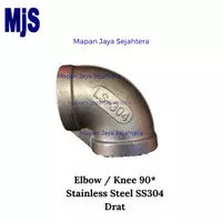 Elbow 90 Drat Dia. 1 1/2" SS304 / Knee Drat Stainless Steel