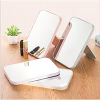 Cermin Kaca Rias MakeUp Lipat Persegi Portable Beauty Mirror-U