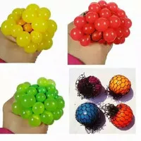 Mainan Anak Pencet Polos / Stress ball mesh stres bal genggam squisy