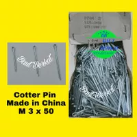 cotter pin 3x50 split pin M3x50 spipen 3 x 50mm split pen 3 x 50