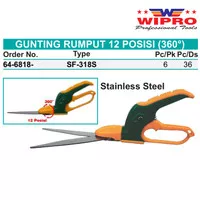 Wipro SF318S/SF318-2 Gunting Rumput 12 Posisi Stainless Steel PREMIUM