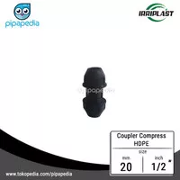 Coupler/ Sock HDPE Compress Irriplast 20mm (1/2 inch)