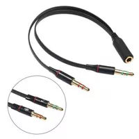 Headphone Splitter 3.5mm Female to 2 Dual 3.5mm Male Headphone