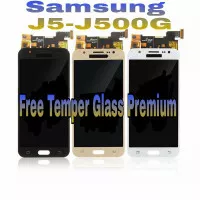 Lcd Samsung J500G/J5 Amoled AAA Contras White & Black-Gold +Ts Fullset