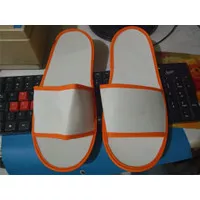 Sandal Spon Tipis Lis Orange / Sandal Hotel/Sandal spon murah eceran