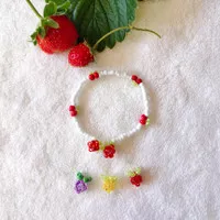 GELANG MANIK MANIK SWEET BERRY KOREA / BRACELET BEADS SWEET BERRY