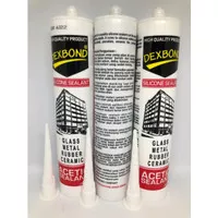 LEM SEALANT Sealen Botol Kaca Tembak Silikon Silicone DEXBOND CLEAR