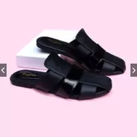 Molly Black Sandal sepatu wanita bigsize JUMBO 41 42 43 44