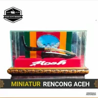 Miniatur Rencong Aceh Tanduk Kerbau Asli.HIASAN KACA.TERMURAH.TERLARIS