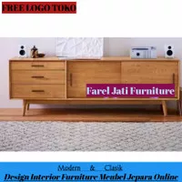 Bufet Tv Minimalis jati furniture jepara murah berkualitas 40x70x170