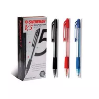 PULPEN SNOWMAN V 5 BALLPOINT CETREK RECTRACT SNOWMAN V5 0.7 MM FINE